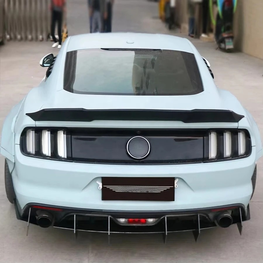 2016-2022  Mustang Carbon Fiber Rear Spoiler Ducktail Deck Tail Wing Accessories Body Kits
